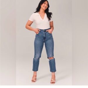 Abercrombie the ankle straight jeans NWT